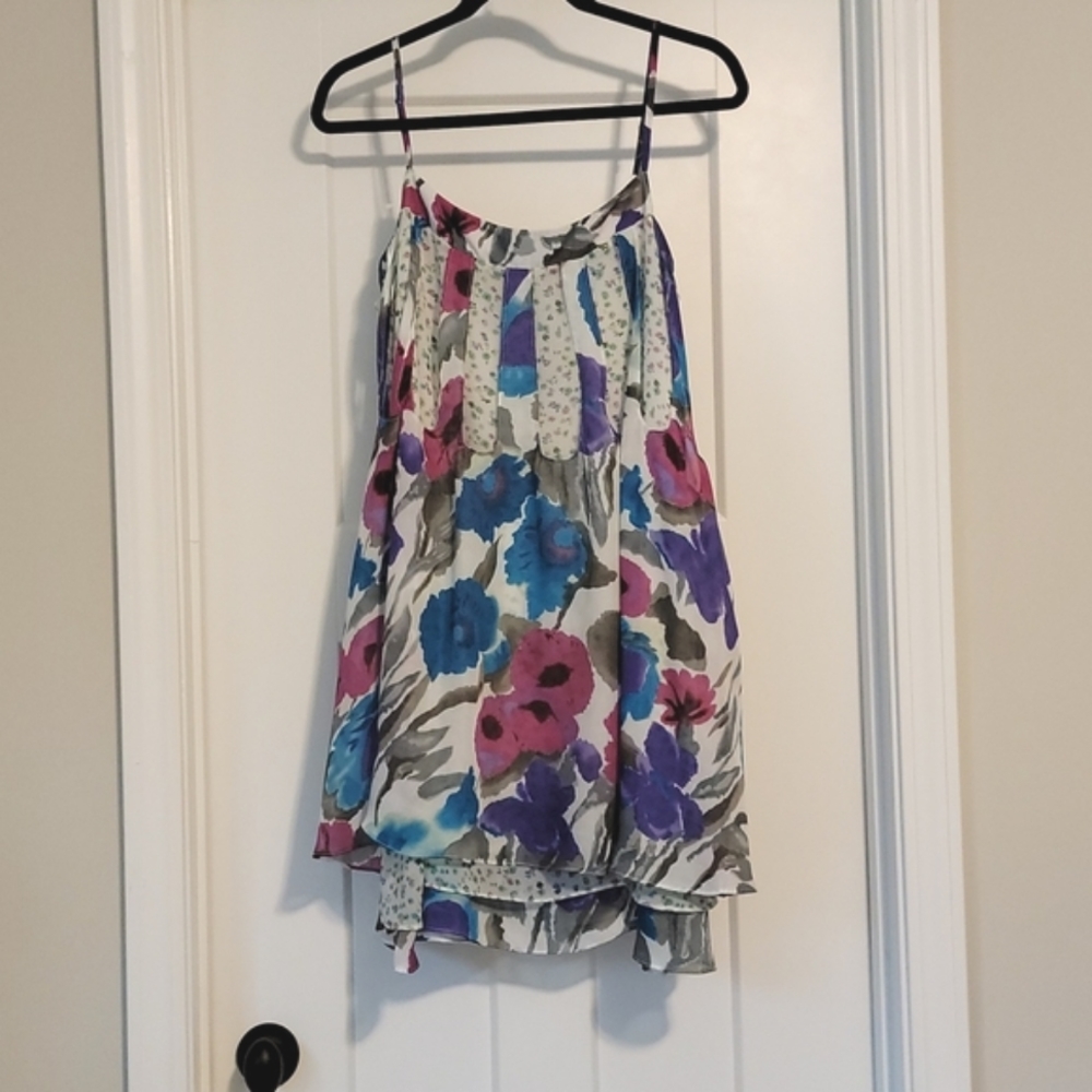 Unique layered Ryu floral dress